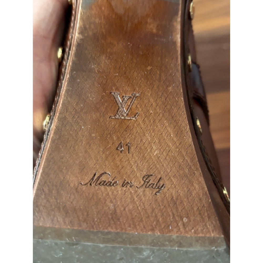 Louis Vuitton Leather Clogs size 41 - Picture 2 of 14